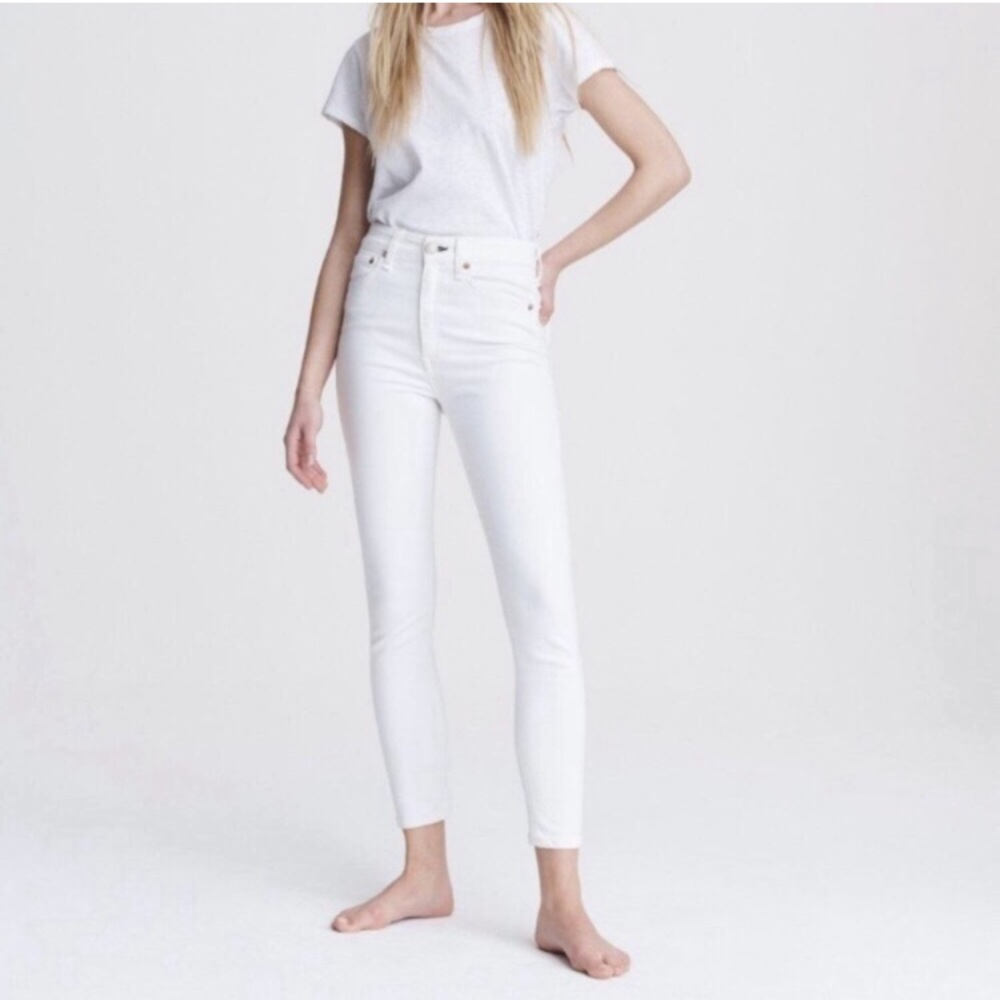 🐝 Noisy May Pure White High Rise Jeans